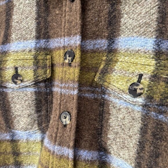 Wilfred Free The Ganna Oversized Shirt Jacket Shacket Wool Plaid Button XS EUC - Picture 12 of 12